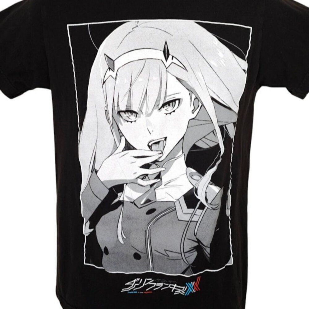 Darling In The Franxx T Shirt Mens Size Small Black Sci Fi Mecha Anime